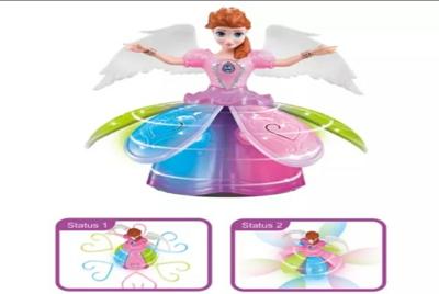 Angel girl musical toys n dancing, light  sound — 2