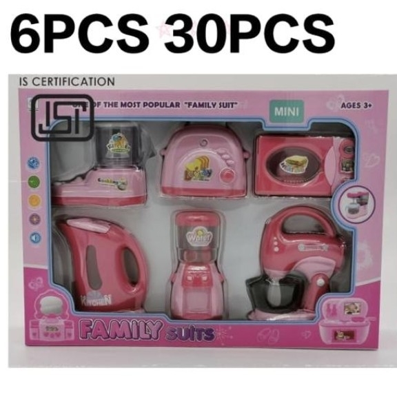 6 in 1 Household Appliance/s Play Set with Light & Sound for Kids — 2