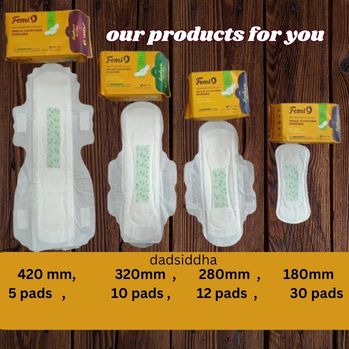 Femi9 Anion Sanitary Napkins: 320mm-XL- 10 Pads X 5 pack — 3